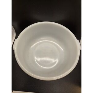 Vintage Fire King Oven Ware White 8 1/4" Mixing Bowl Made in USA